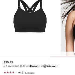 Victoria's Secret Black Strappy Sports Bra
